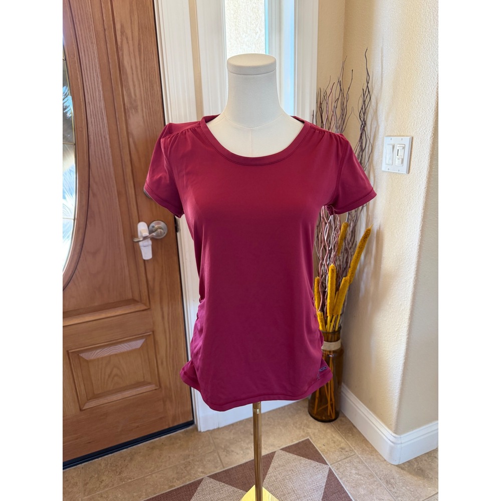 ExOfficio Womens Medium Berry Pink Short Sleeve Hiking Travel Top ESCC-10
